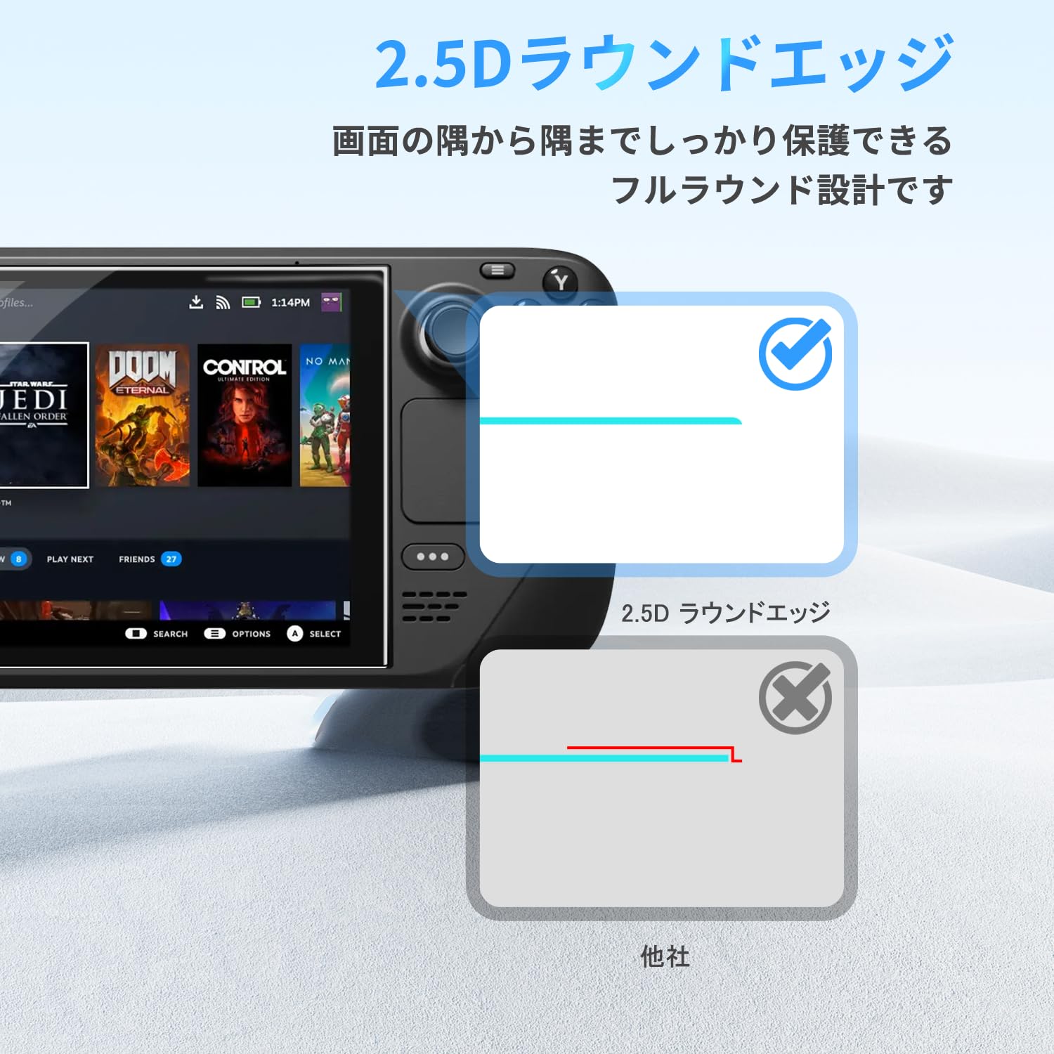 Amazon.co.jp: 【2枚セット】 Steam Deck OLED 用 フィルム 保護